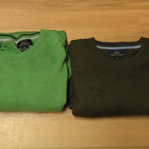 Mens Brooks Brothers Cashmere Sweaters Set of 2 XL